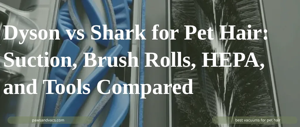Dyson vs Shark for Pet Hair: Suction, Brush Rolls, HEPA, and Tools Compared guide for pet homes