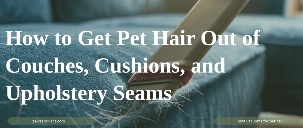 How to Get Pet Hair Out of Couches, Cushions, and Upholstery Seams guide for pet homes