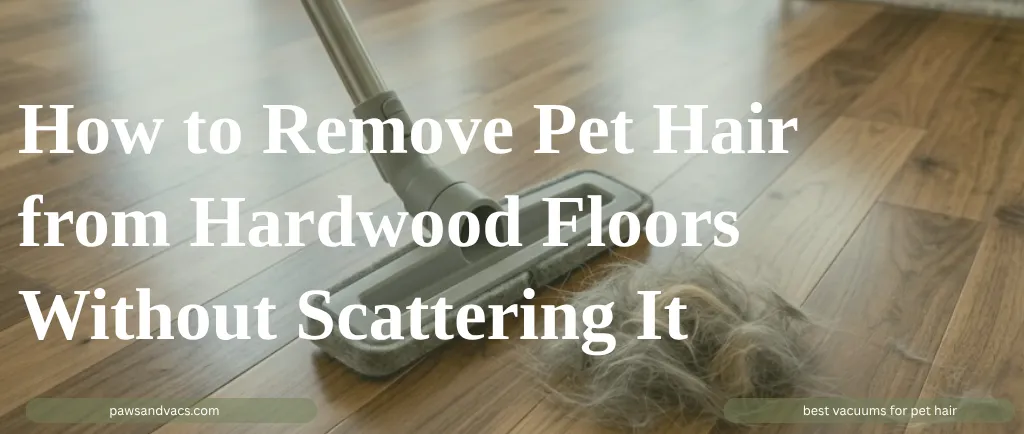 How to Remove Pet Hair from Hardwood Floors Without Scattering It guide for pet homes