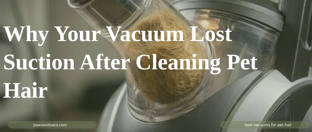 Why Your Vacuum Lost Suction After Cleaning Pet Hair guide for pet homes
