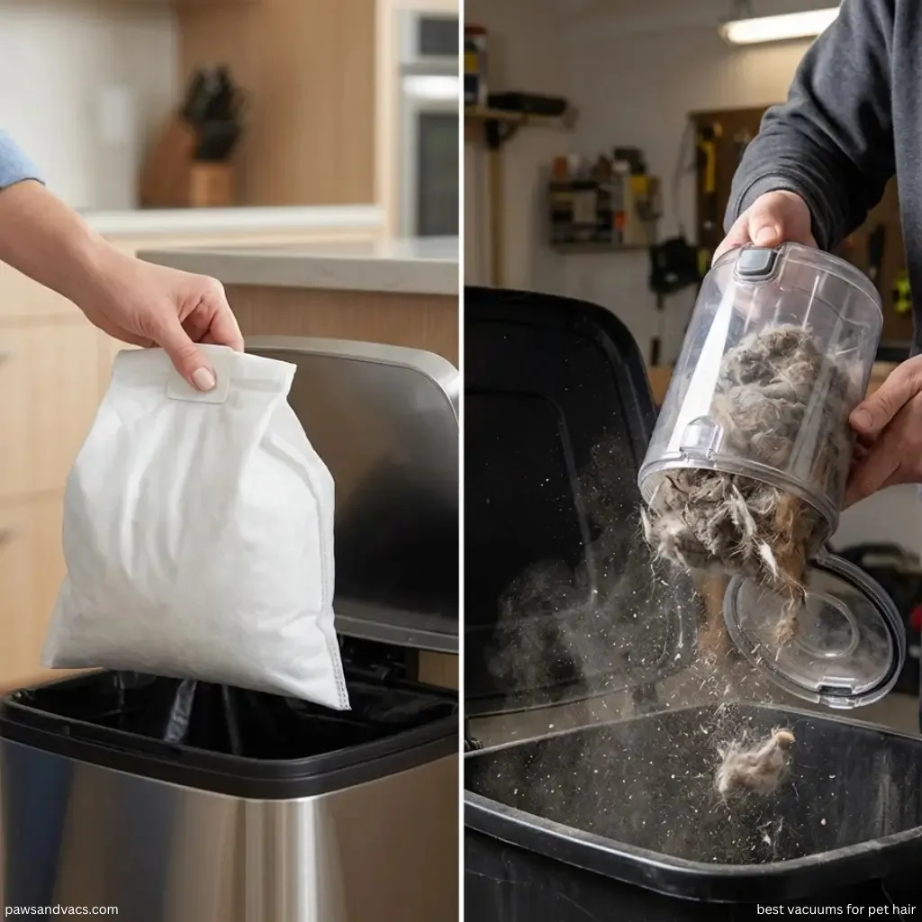 Bagged vs Bagless Vacuums for Pet Hair: Which Is Easier to Maintain? article for pet hair cleaning and vacuum selection