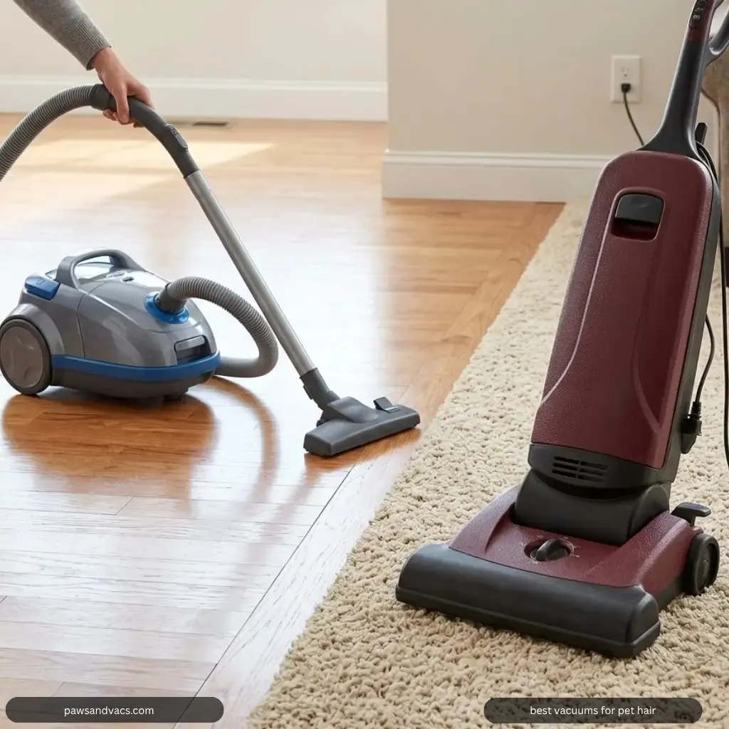 Canister vs Upright Vacuum for Pet Hair and Allergies article for pet hair cleaning and vacuum selection