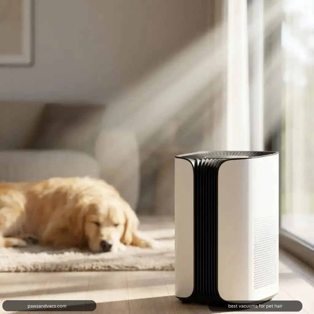 HEPA filter and sealed vacuum filtration guide for pet dander and allergy control