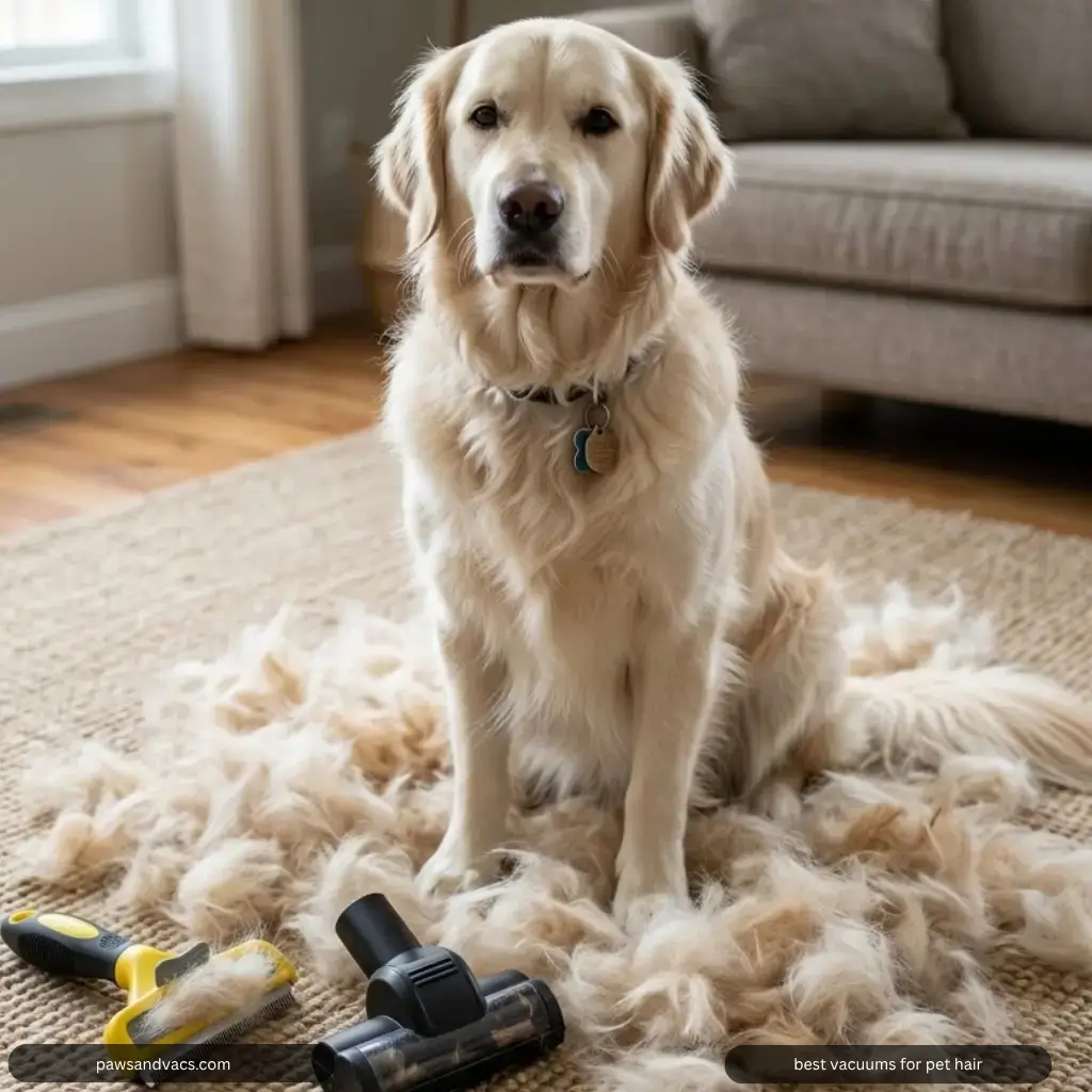 How to Control Pet Hair During Heavy Shedding Season article for pet hair cleaning and vacuum selection