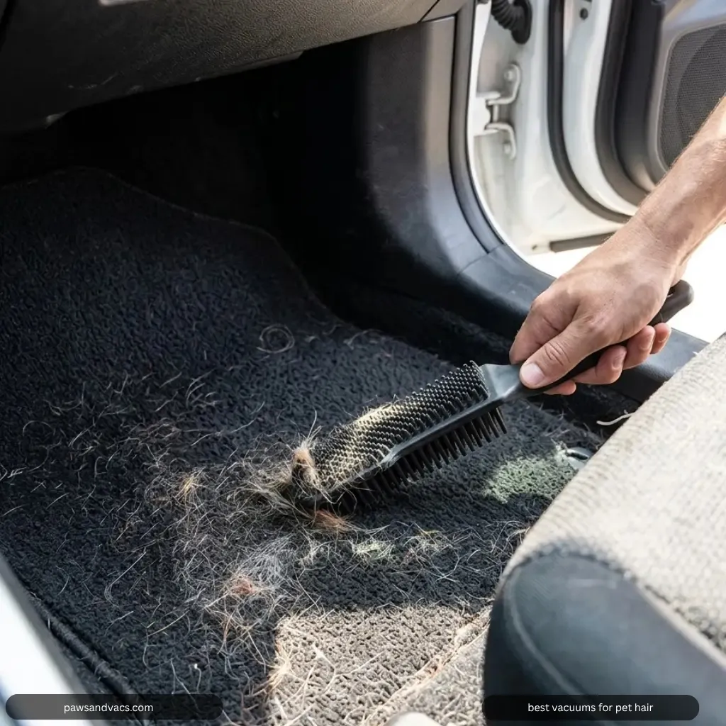 How to Remove Dog Hair from Car Carpet and Seats article for pet hair cleaning and vacuum selection