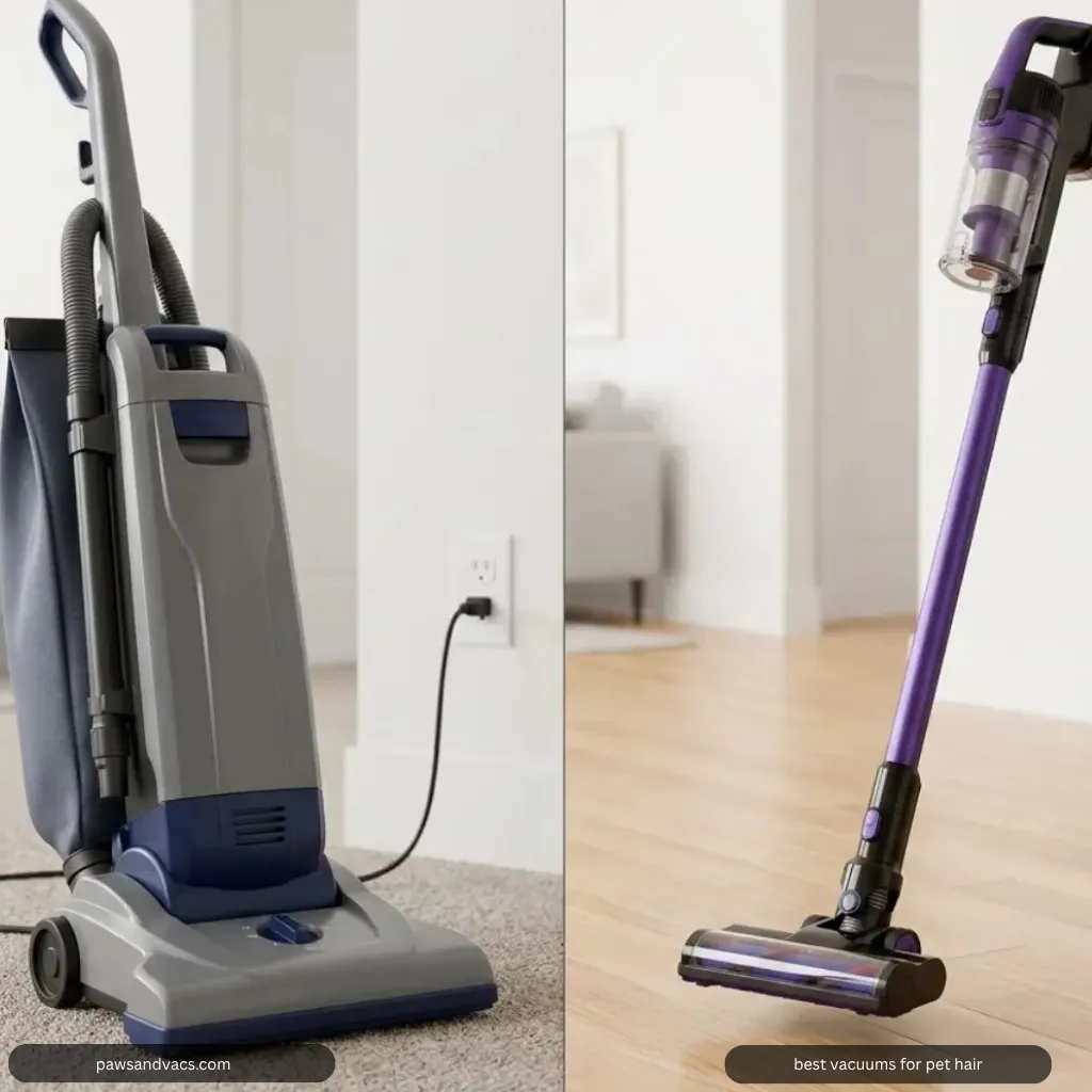 Upright vs Cordless Vacuum for Pet Hair: Which Should You Buy? article for pet hair cleaning and vacuum selection